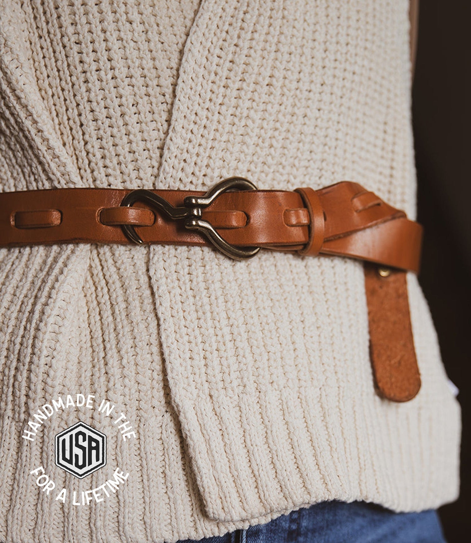 The Local Branch Leather Hoof Pick Belt - USA Made