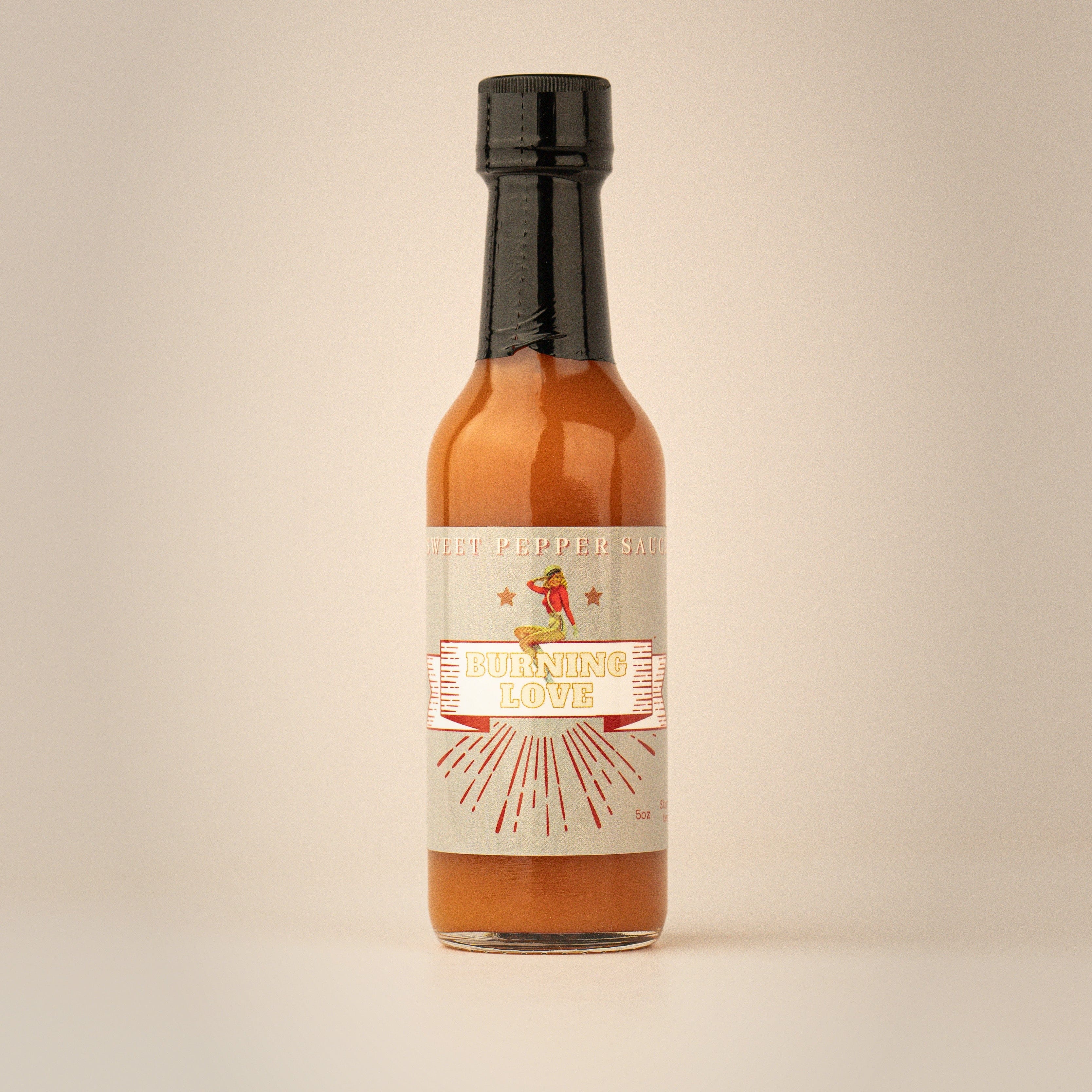 Lady May’s Sweet Heat Sauce – Sweet &amp; Spicy Blend – Handcrafted Chili Sauce – Restaurant Recipe, Small Batch – 6oz Glass Bottle