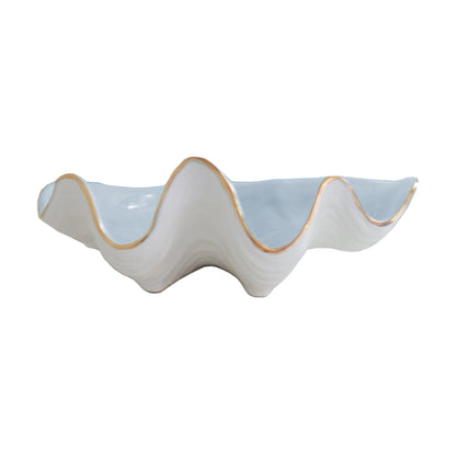 Ruby Clay Company Accessory Clam Shell Bowl with 22K Gold Accent