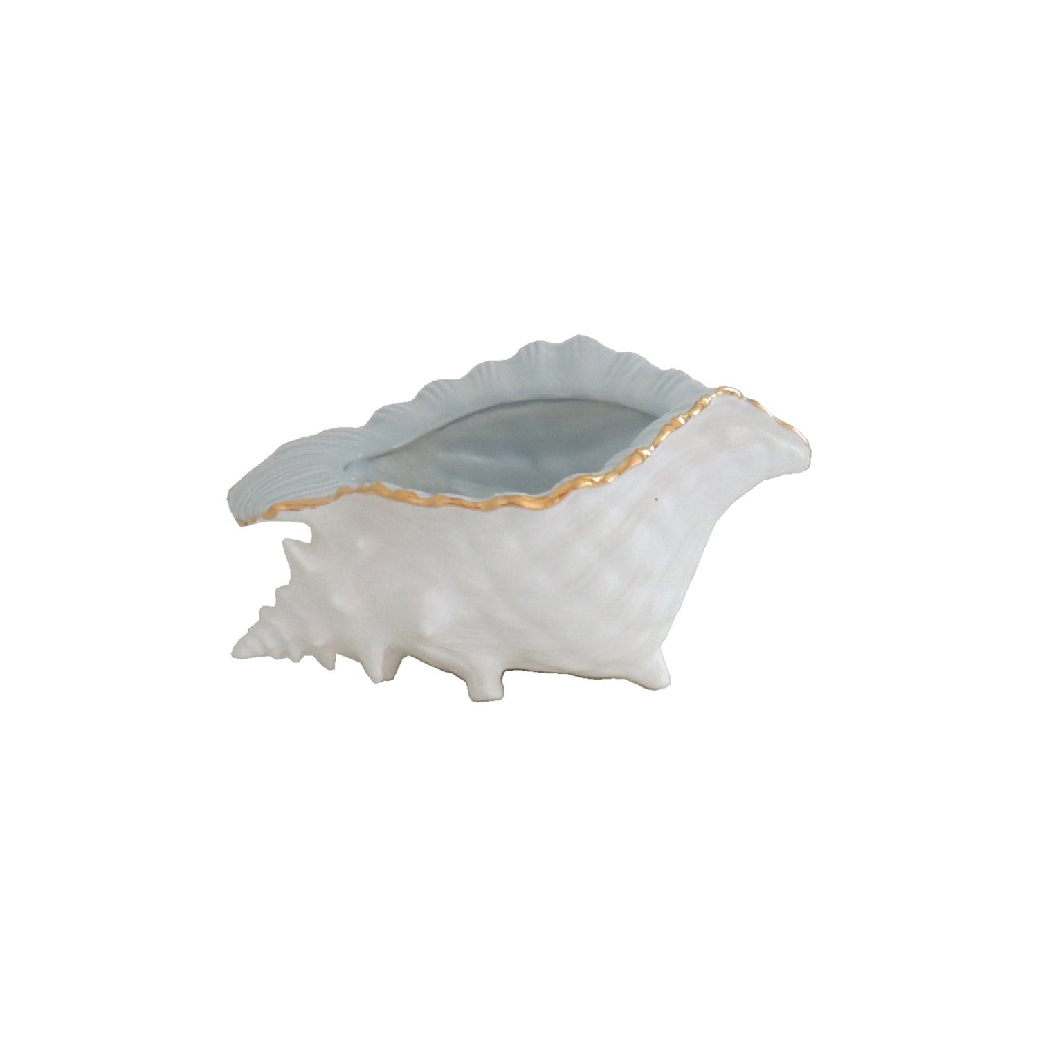 Ruby Clay Company Accessory Conch Bowl with 22K Gold Accent