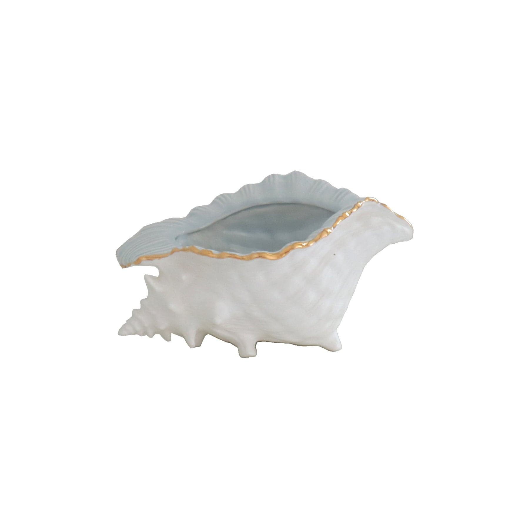Ruby Clay Company Accessory Conch Bowl with 22K Gold Accent