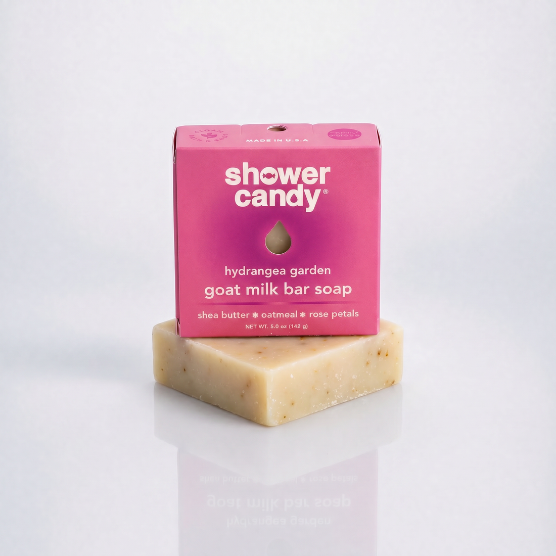 Hydrangea Garden Goat Milk Soap Bar | Shower Candy