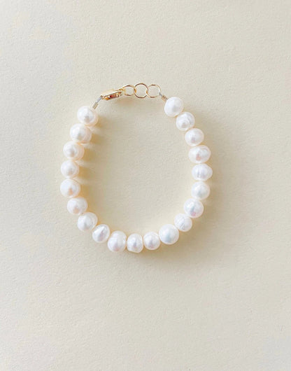 Gold-Filled Freshwater Pearl Baby Bracelet | Hypoallergenic Keepsake Gift | Matching Mommy &amp; Me Jewelry