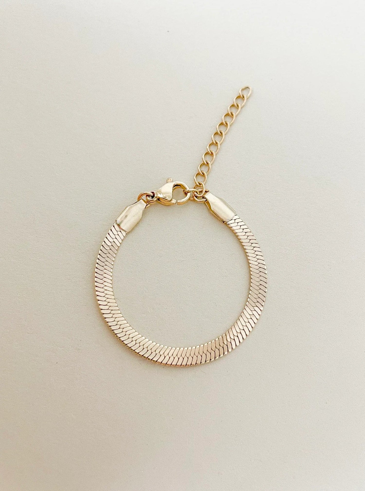 Gold Herringbone Bracelet