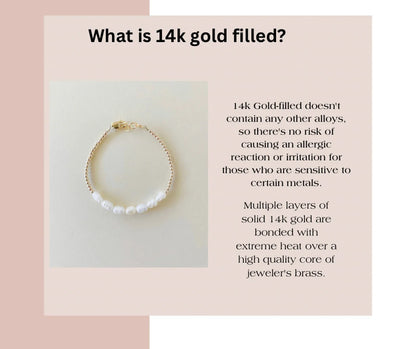 Gold-Filled Freshwater Pearl Baby Bracelet | Hypoallergenic Keepsake Gift | Matching Mommy &amp; Me Jewelry
