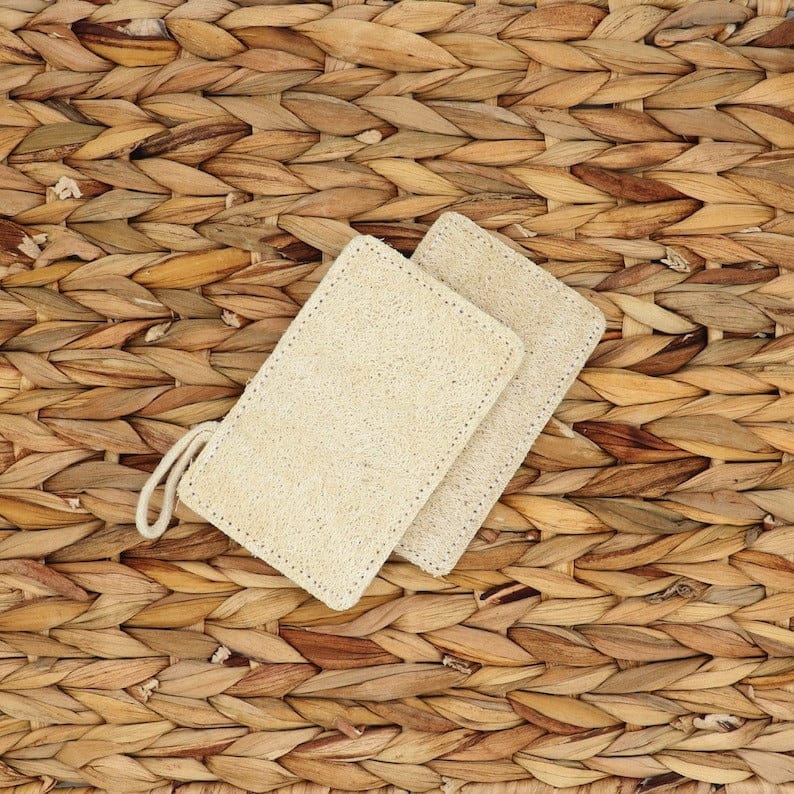 J&amp;L Naturals Essentials Natural Loofah Pad 2-Pack