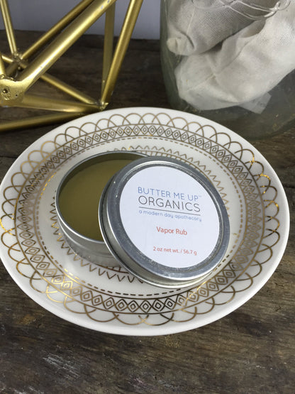 Organic Vapor Rub Balm