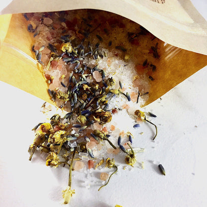 Butter Me Up Organics Bath Calming Bath Salts / Detox / Relaxation / Lavender &amp; Chamomile / Essential Oils / Organic Herbs / Herbal Bath Salts for Relaxation Stress