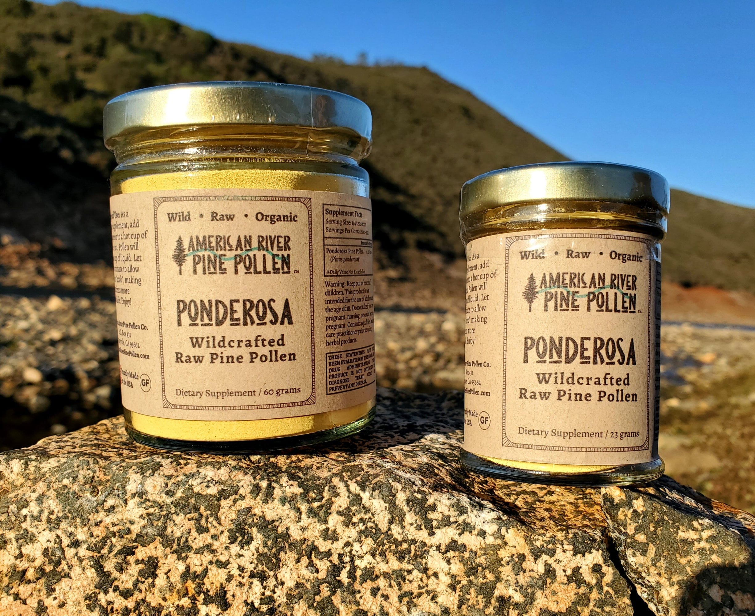 AmericanRiverPinePollen Ponderosa Pine Pollen - Raw and Wild-Harvested