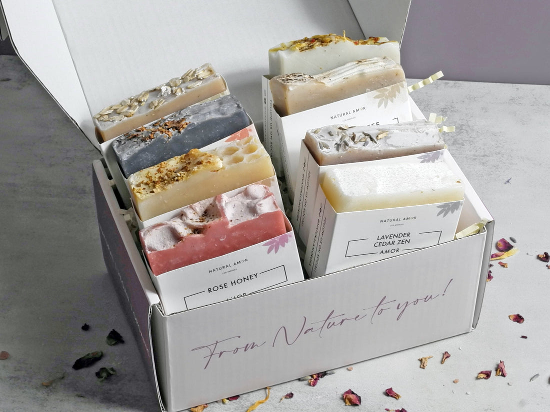 Luxury Handmade Soap Gift Box – 8 Bar Gift Set - My American Goods