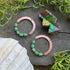 Adriana Soto Joyeria Misc Copper / Large size Handmade Turquoise Bead Earrings: Brass Arch Jewelry