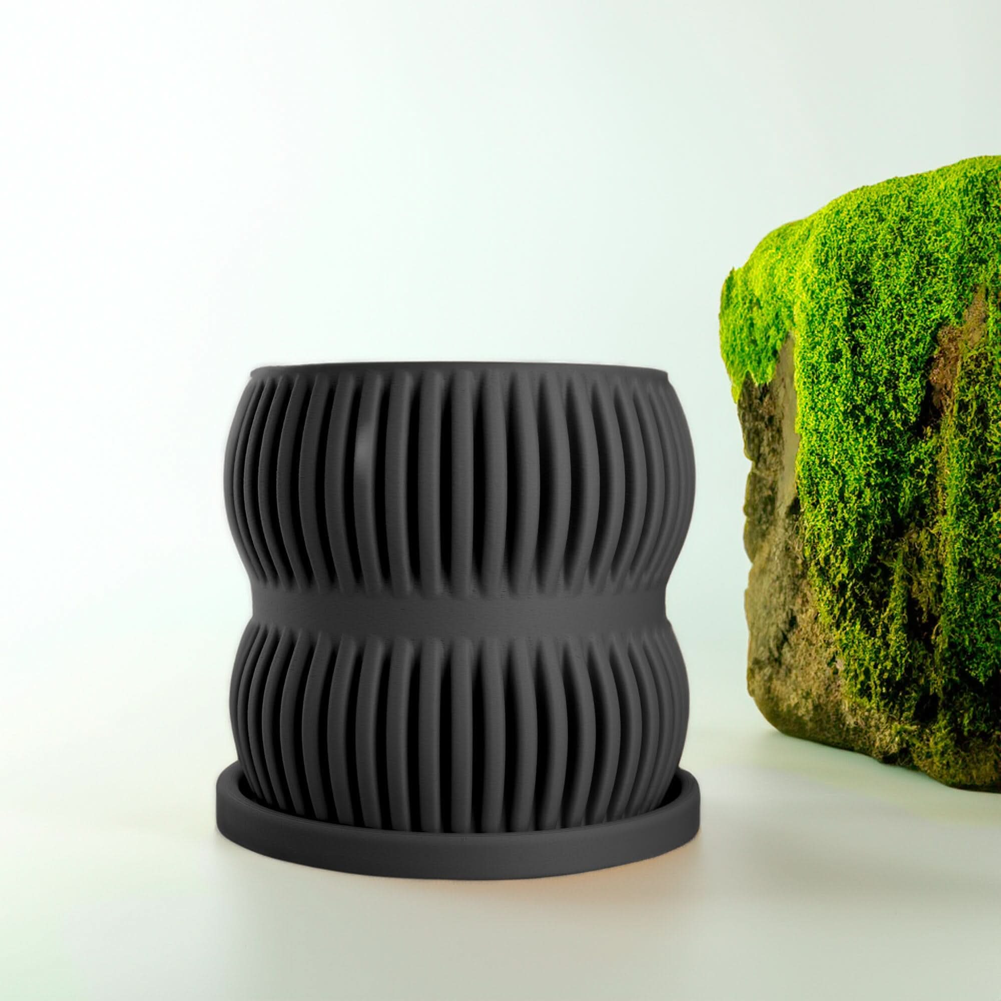 Rosebud HomeGoods Pots &amp; Planters Black / 4 Inch - No Tray Aureus Planter with Drainage