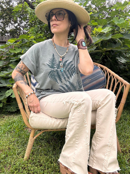 Handmade Ceramic Milagro Tile Necklace: Turquoise &amp; Jasper