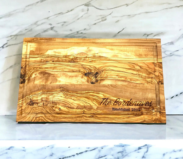 Olive Wood Rectangle Cutting Board- 16 inch - My American Goods