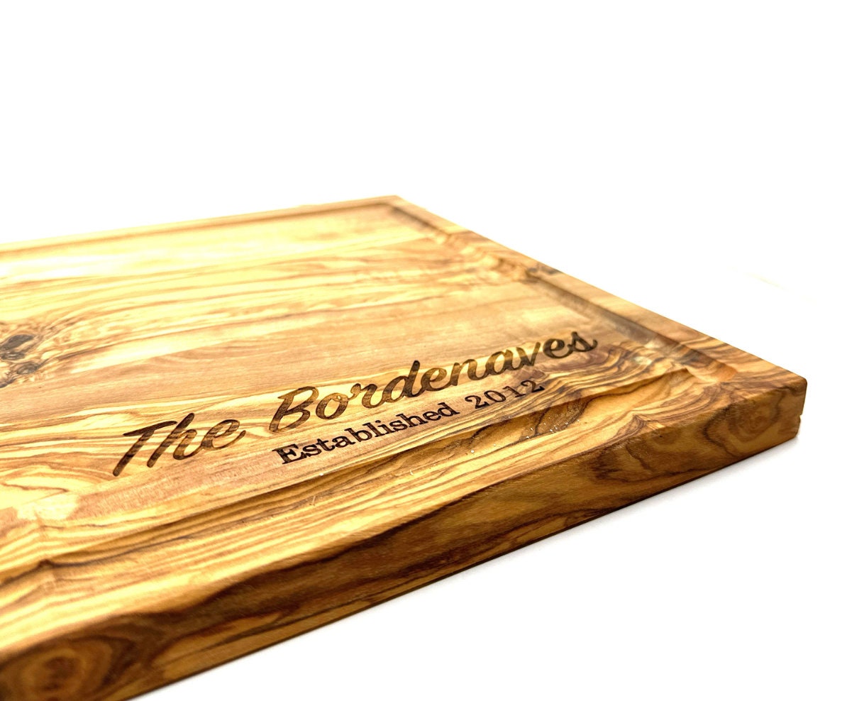 Olive Wood Rectangle Cutting Board- 16 inch - My American Goods