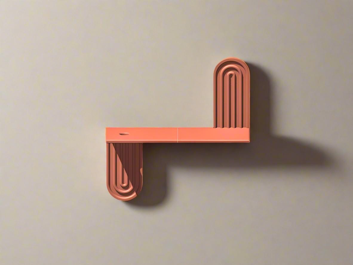 Rosebud HomeGoods Modern Floating Wall Shelf, Unique Arch Oval Home Decor, 3D Printed Propagation or Reed Diffuser Shelf, Wall Shelf Catchall, Entryway Decor