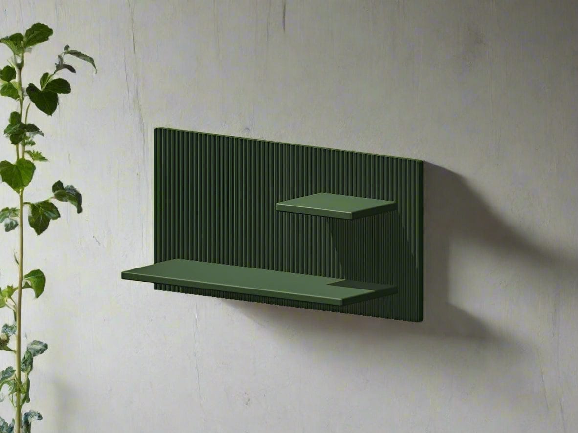Rosebud HomeGoods Floating Shelf Modern Floating Wall Shelf, Unique Retro Home Decor, 3D Printed Perfume Display/Reed Diffuser Shelf, Wall Shelf Catchall, Hosting Decor Gift, EDGE