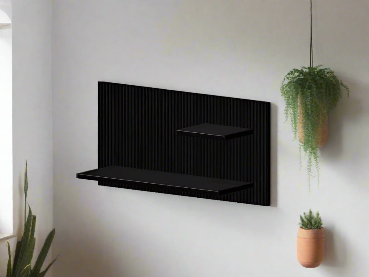 Rosebud HomeGoods Floating Shelf Modern Floating Wall Shelf, Unique Retro Home Decor, 3D Printed Perfume Display/Reed Diffuser Shelf, Wall Shelf Catchall, Hosting Decor Gift, EDGE