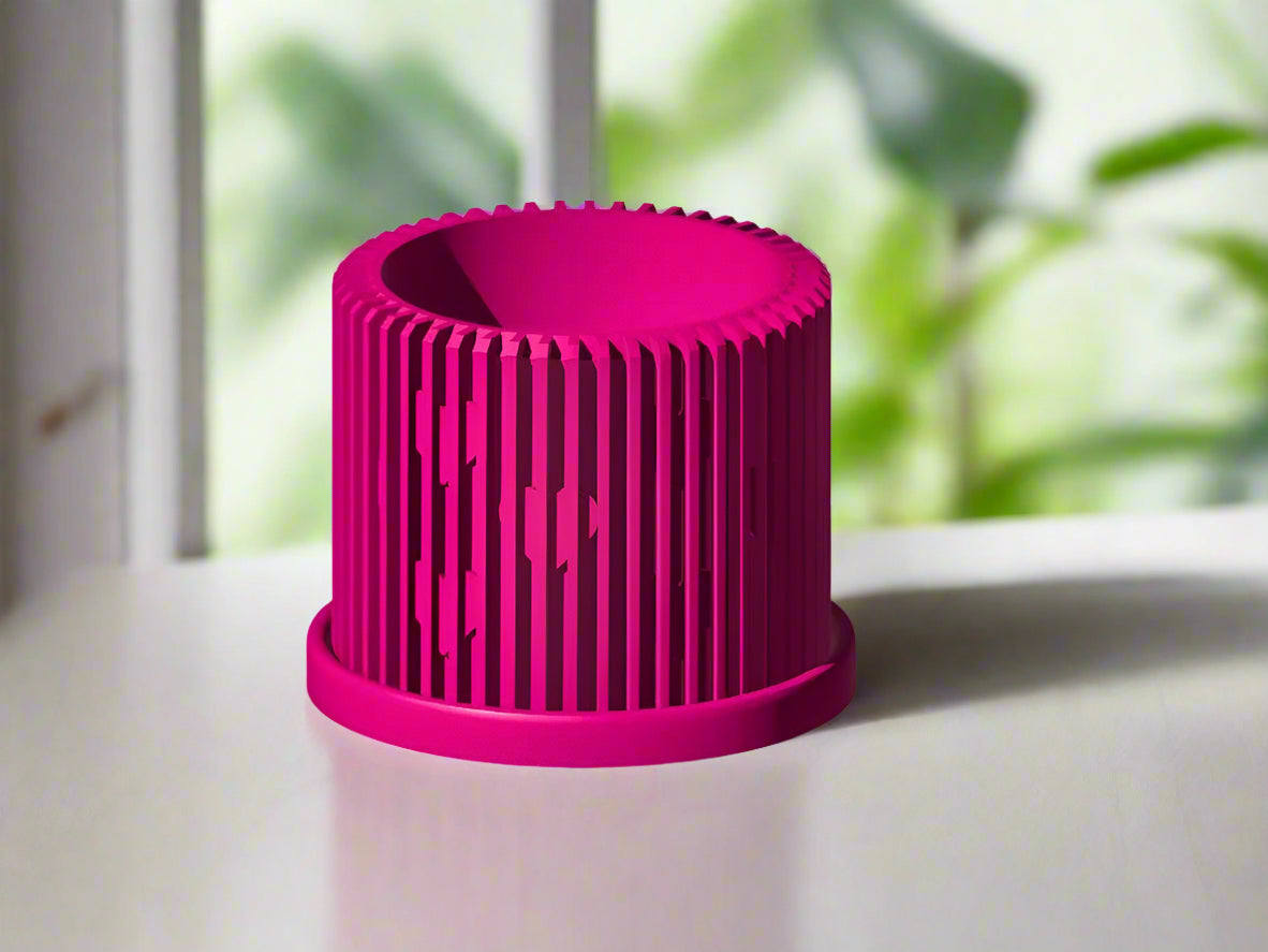 Modern Heart-Shaped Planter with Drainage &amp; Saucer – Unique Valentine’s Day Gift for Plant Lovers, 3d Printed Planter Home Hosting Decor,