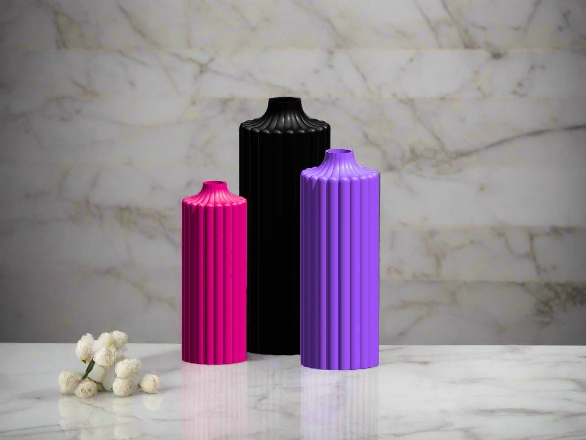 Rosebud HomeGoods Vases Haute Top Floral Vase – Modern Vase for Flowers, Mother’s Day Gift, Aesthetic Home Decor, 3 Sizes, Bold Colors, Unique Vase for Living Room