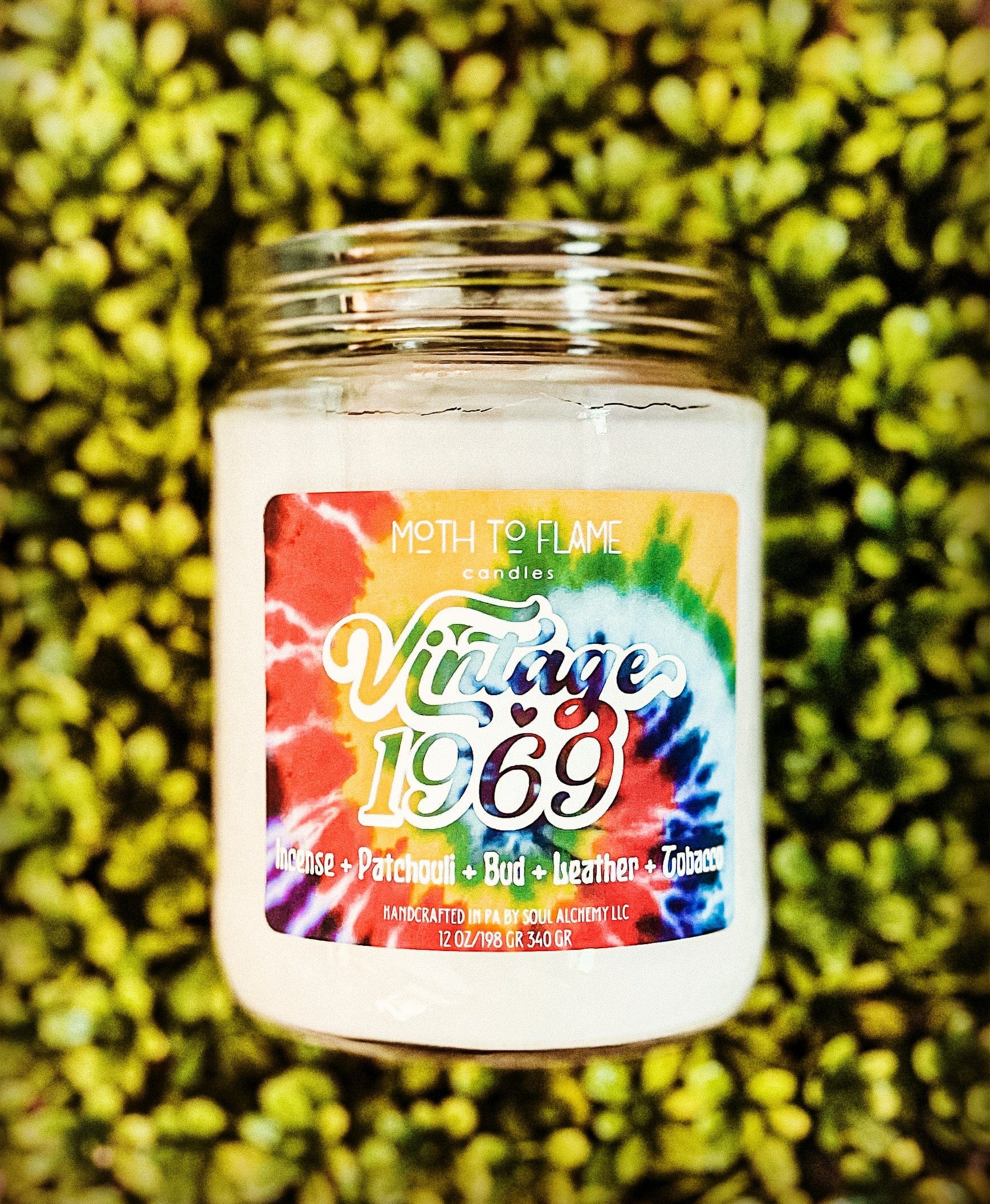 Moth to Flame Candles Candles Vintage 1969 – 7 oz / 12 oz Candle