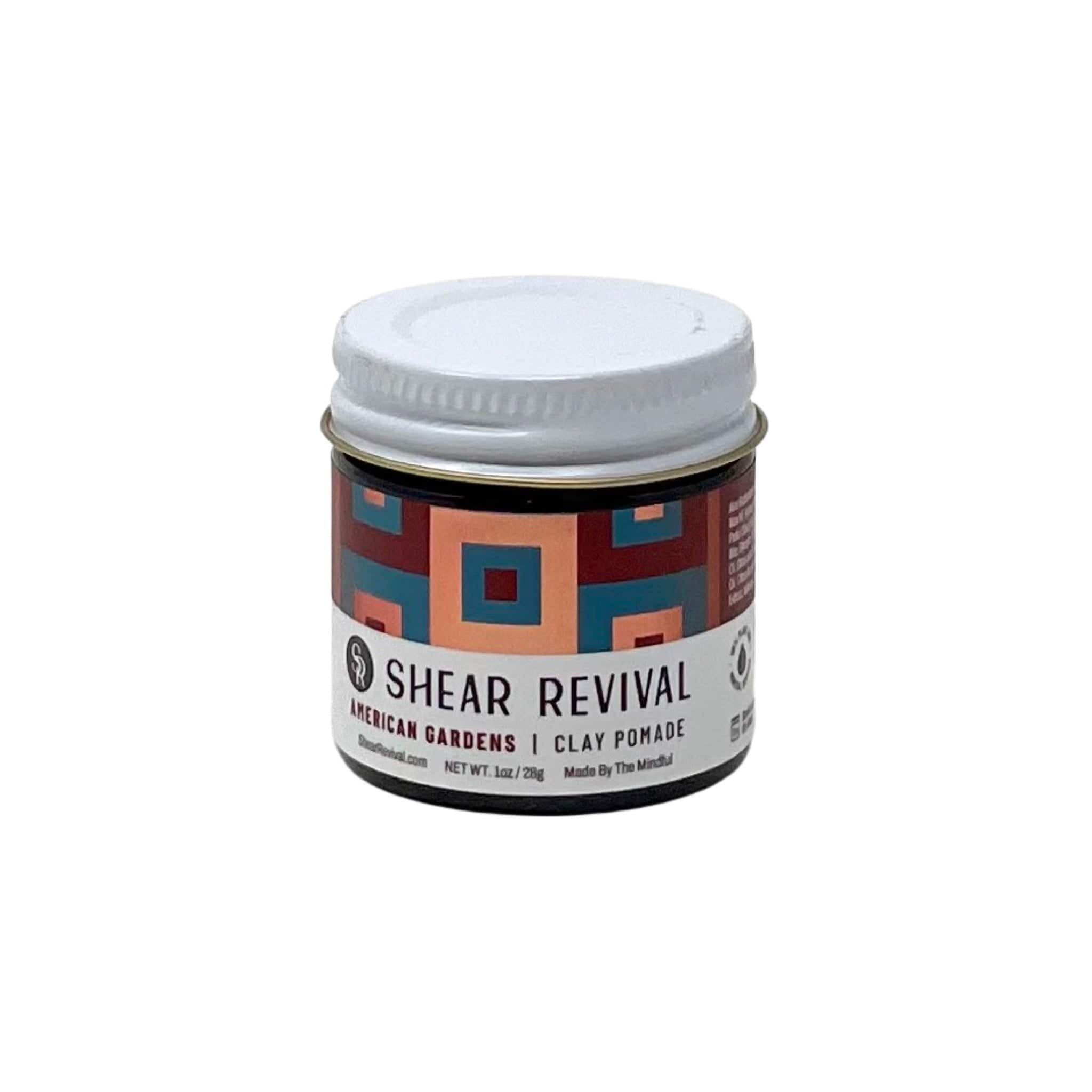 SHEAR REVIVAL 1oz American Gardens Clay Pomade