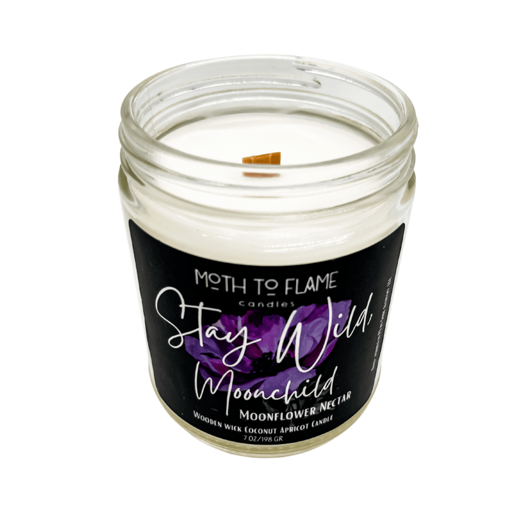 Moth to Flame Candles Candles Stay Wild, Moon Child – 7 oz Candle