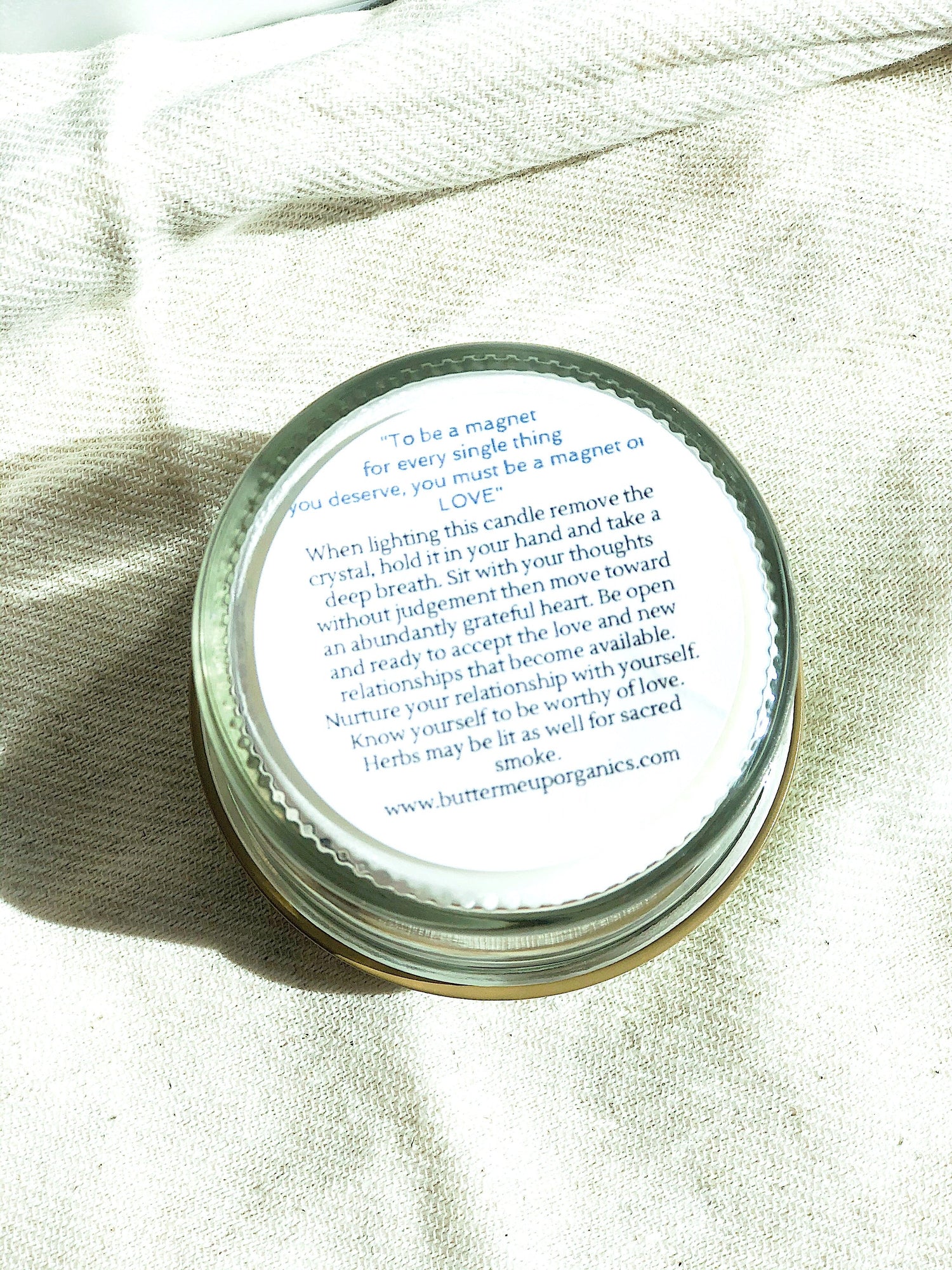 Love Spell Rose Quartz Candle
