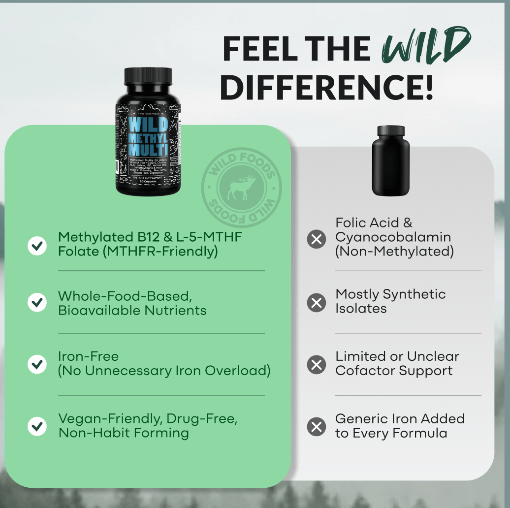 Wild Foods Supplements Methylated Whole Food Multivitamin