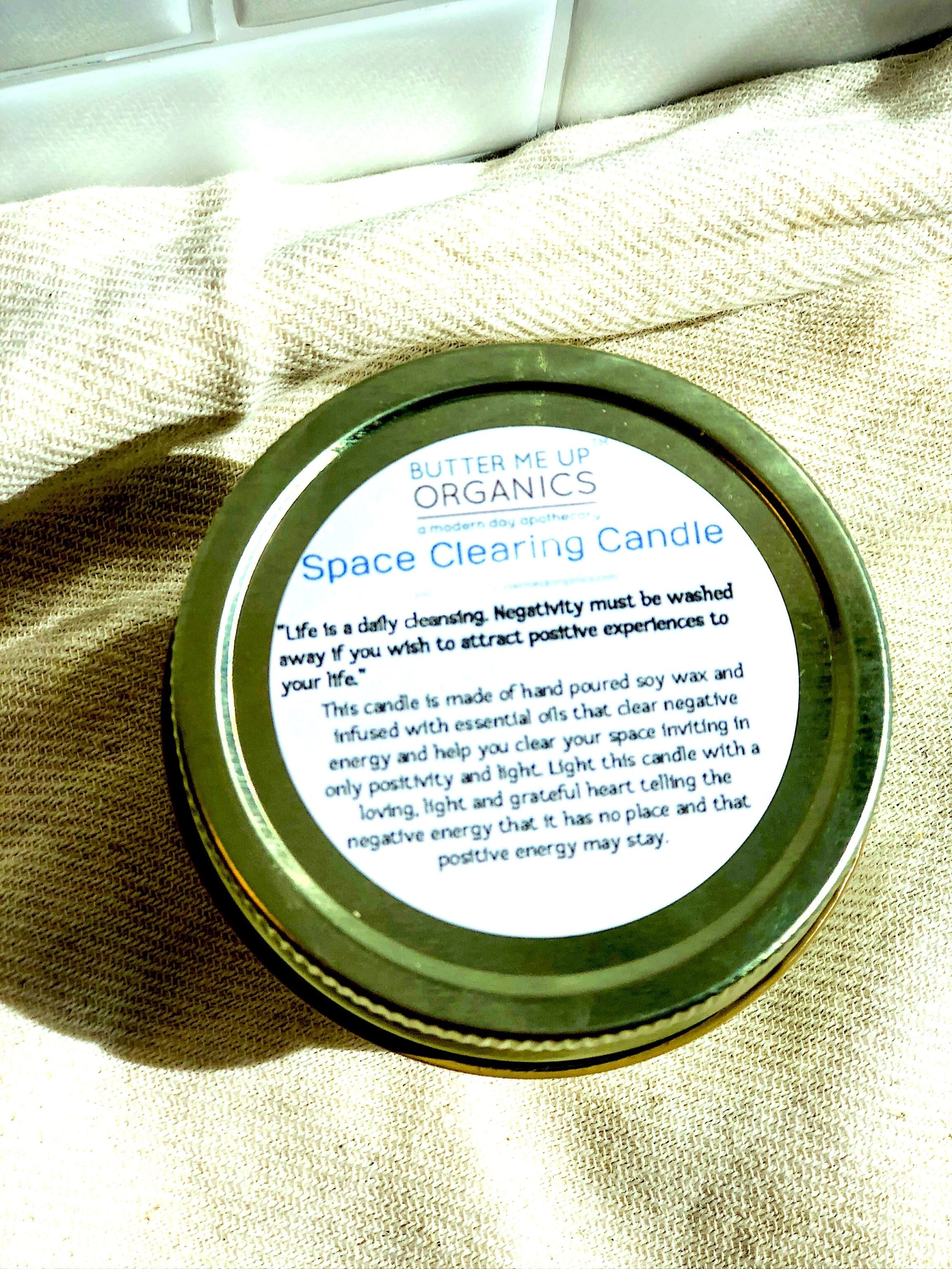 Butter Me Up Organics Metaphysical Space Clearing Candle - Intention Candle