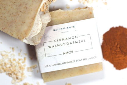 Cinnamon Walnut Oatmeal Soap Bar - My American Goods
