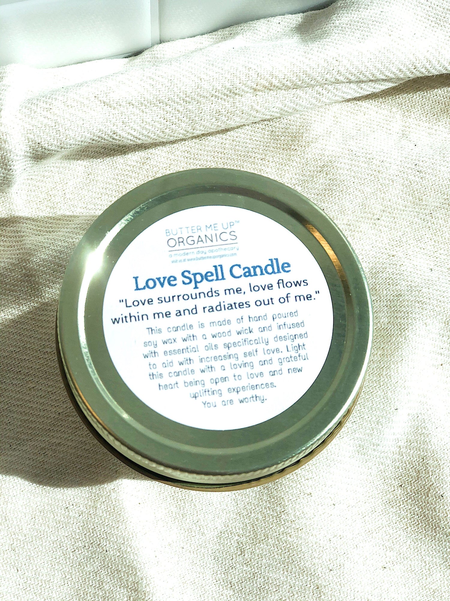 Love Spell Rose Quartz Candle