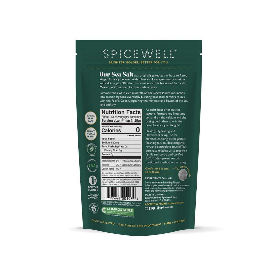 Sustainable Sea Salt Pouch - My American Goods