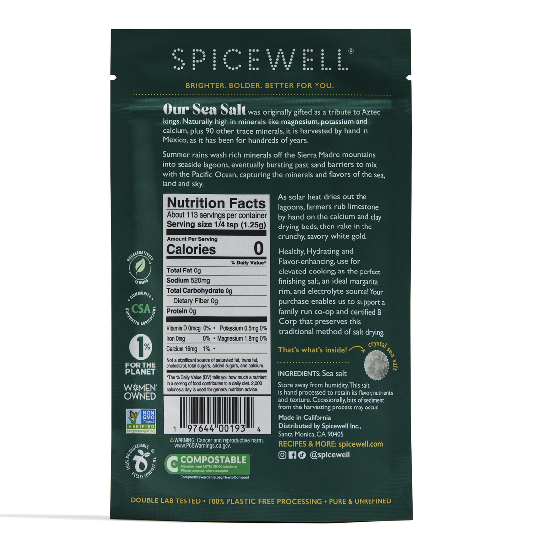 Sustainable Sea Salt Pouch