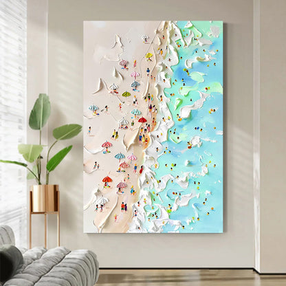 Tailored Canvases Canvas Beachfront Painting Coastal Wall Art