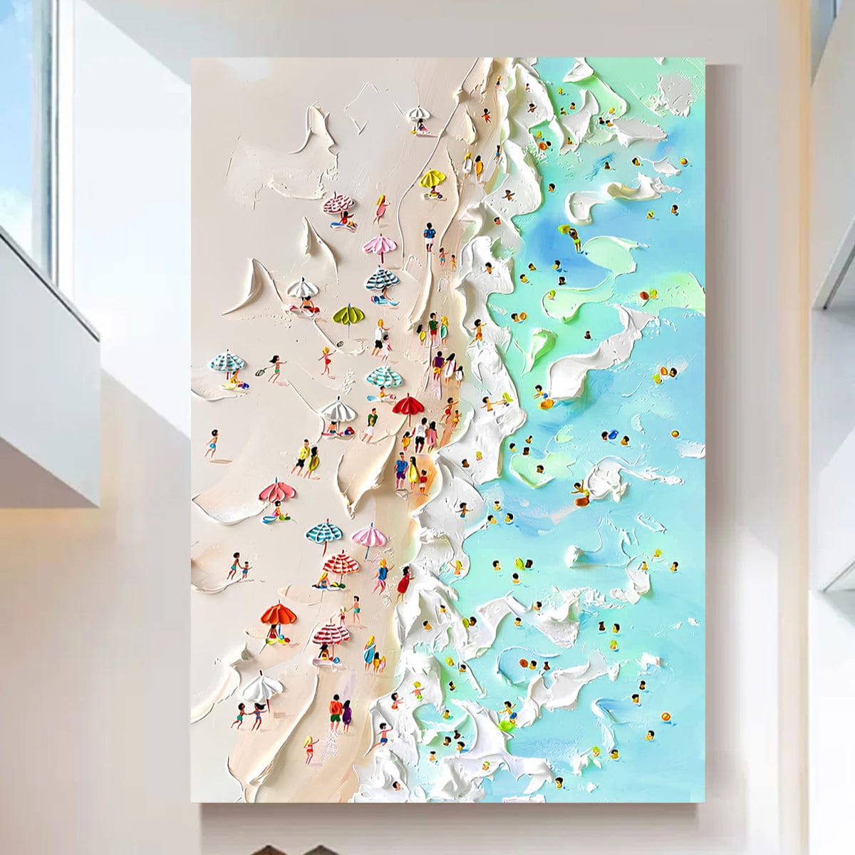 Tailored Canvases Canvas Beachfront Painting Coastal Wall Art