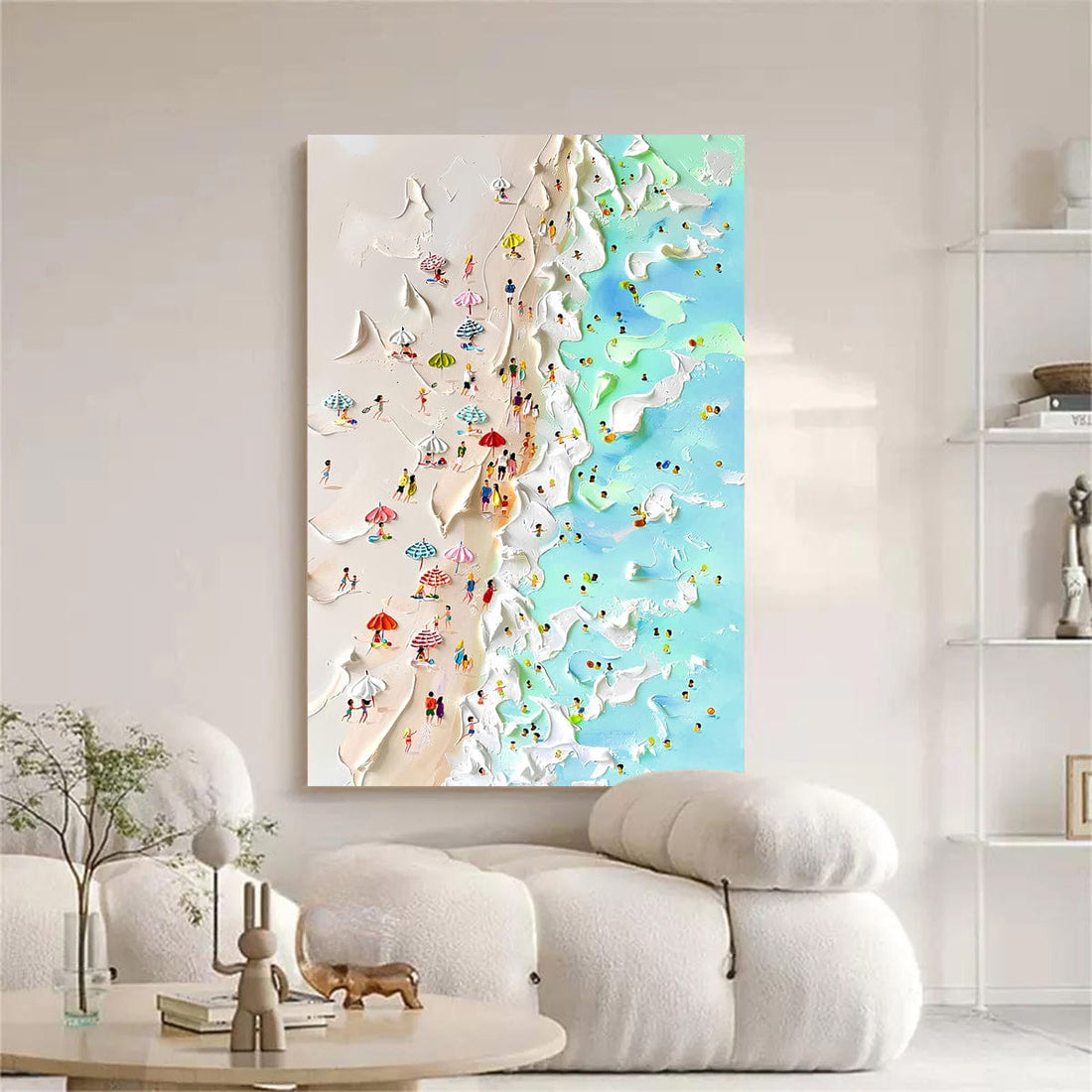 Tailored Canvases Canvas Beachfront Painting Coastal Wall Art