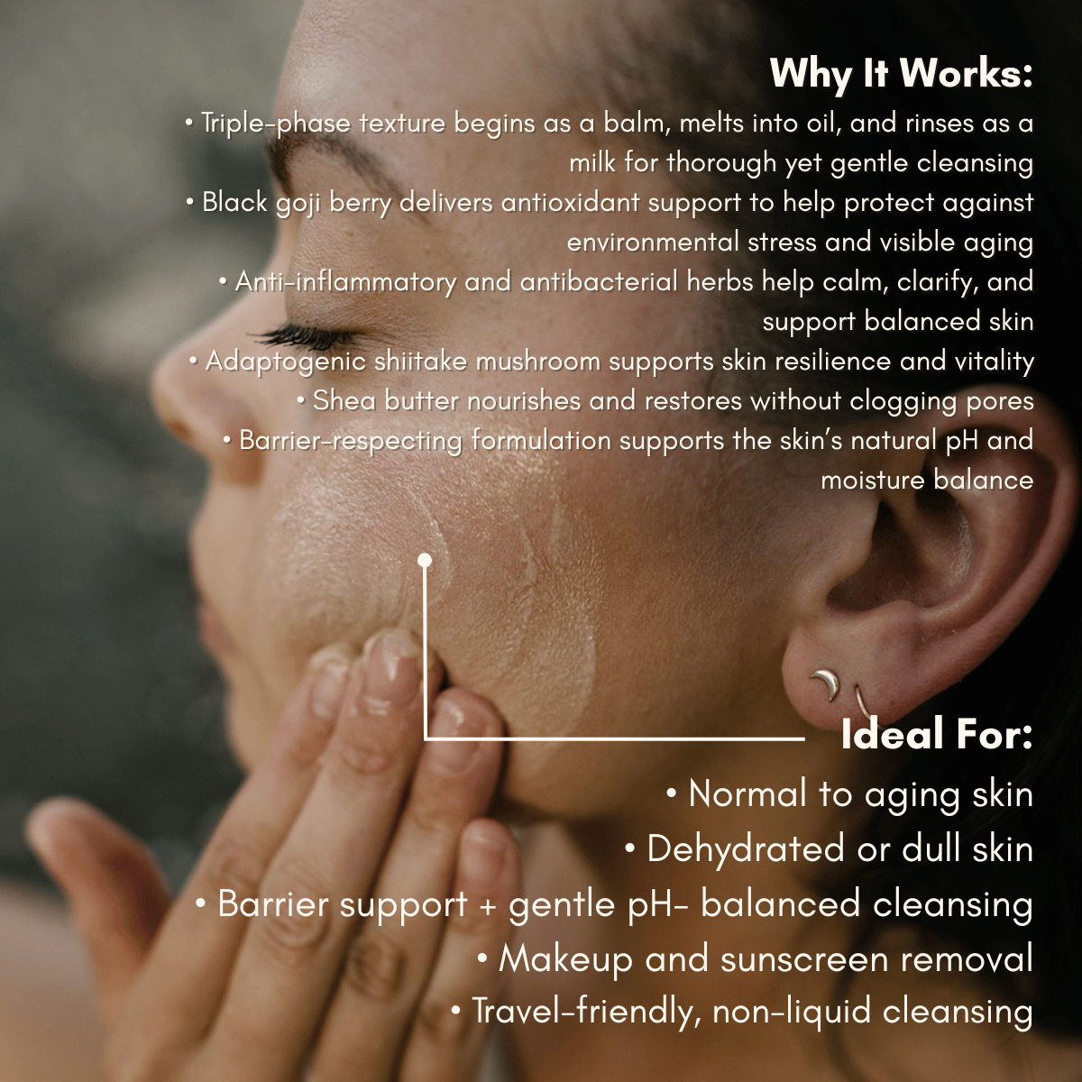 URB APOTHECARY facial cleanser Goji Nectar Cleansing Balm