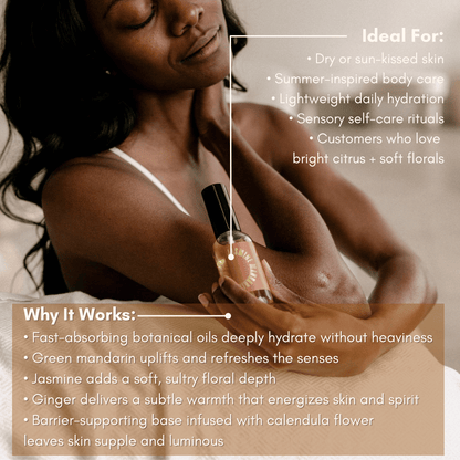 URB APOTHECARY BODY OIL Jasmine Mandarin Body Oil