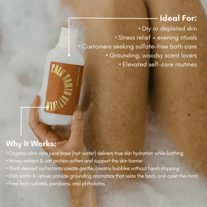 URB APOTHECARY Palo Santo Vetiver Bubble Bath