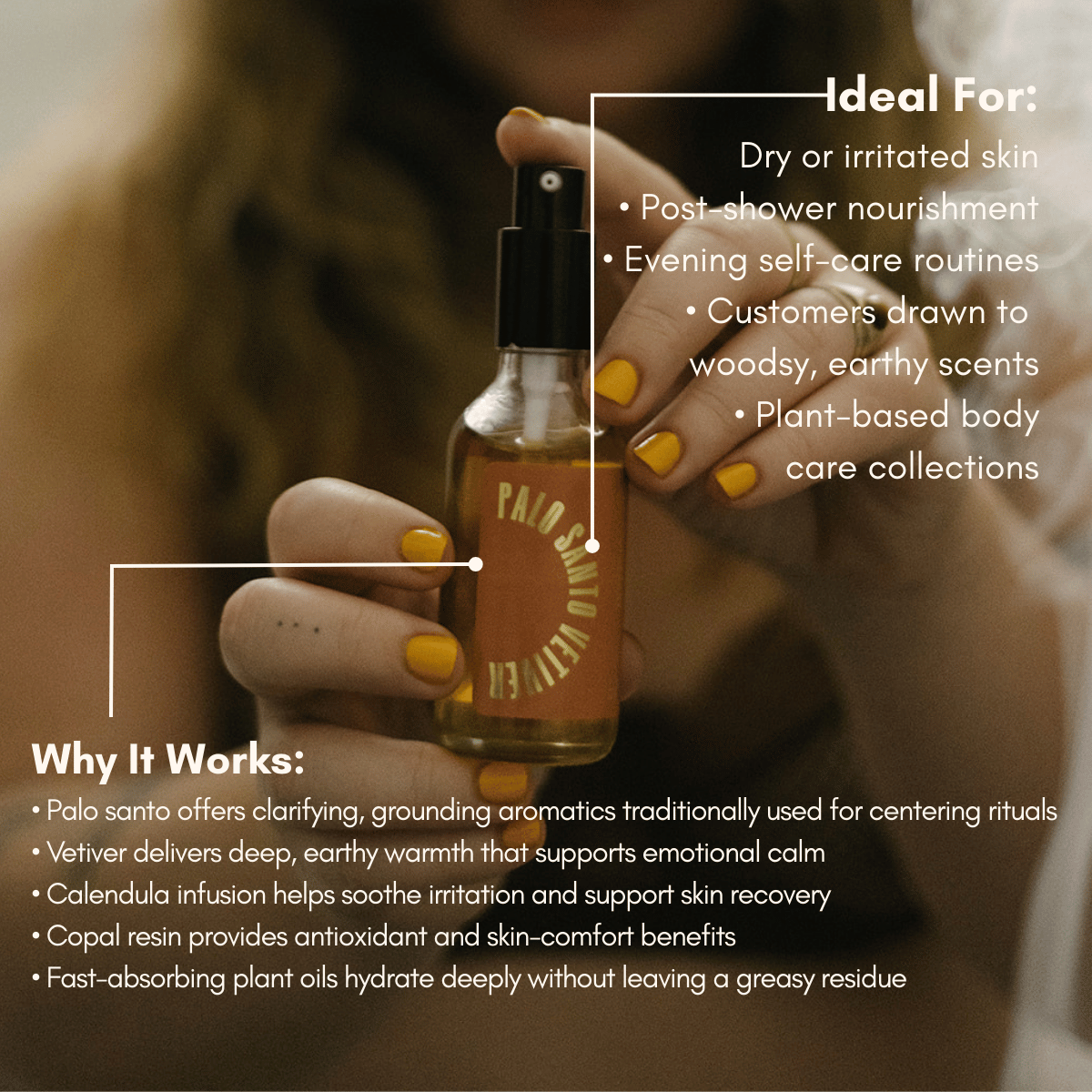 URB APOTHECARY BODY OIL Palo Santo Vetiver Grounding Body Oil