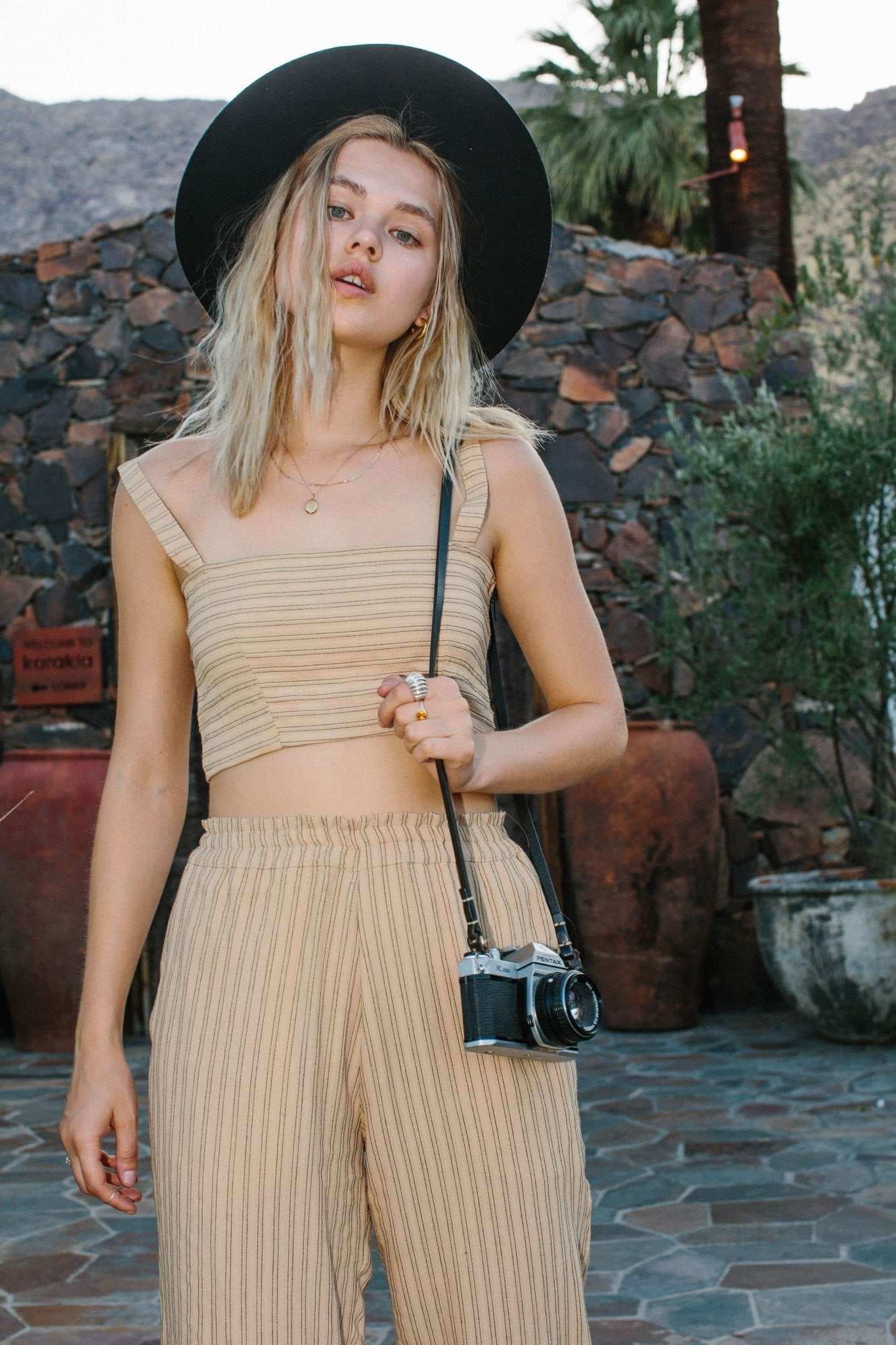 Isajah Top - Desert Stripe