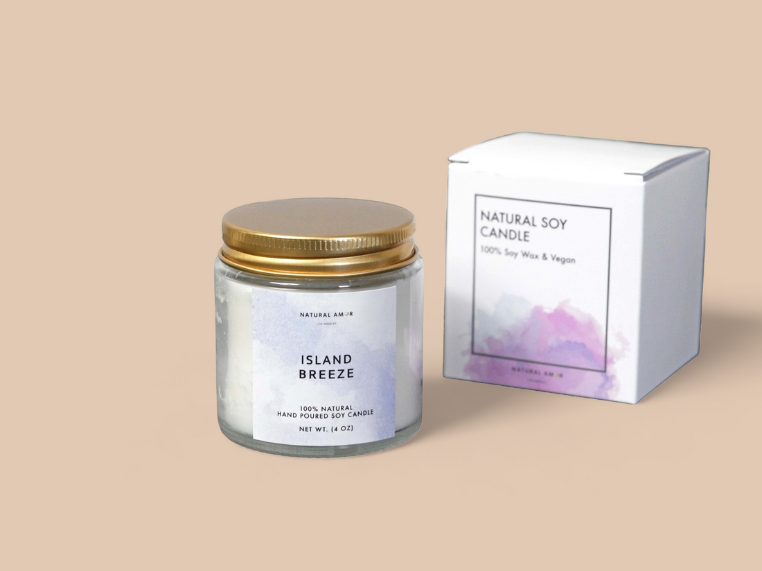 Island Breeze Natural Soy Candle - My American Goods