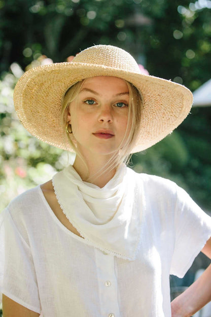 Penelope Ivory Silk Bandana