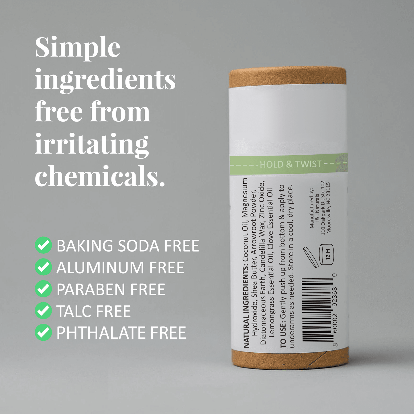 Mineral (Baking Soda-Free) Deodorant Bundle (4-Pack) - My American Goods