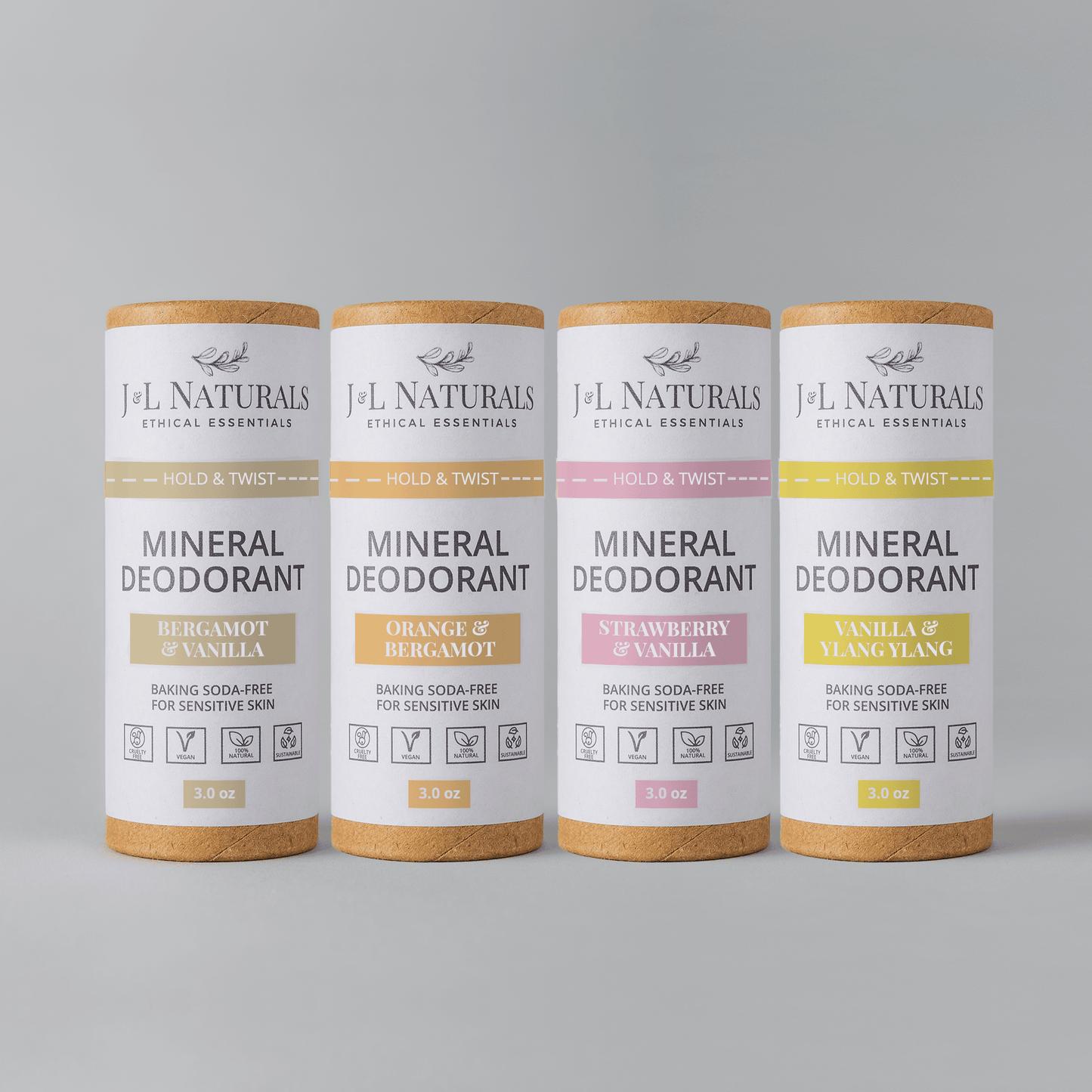 Mineral (Baking Soda-Free) Deodorant Bundle (4-Pack) - My American Goods