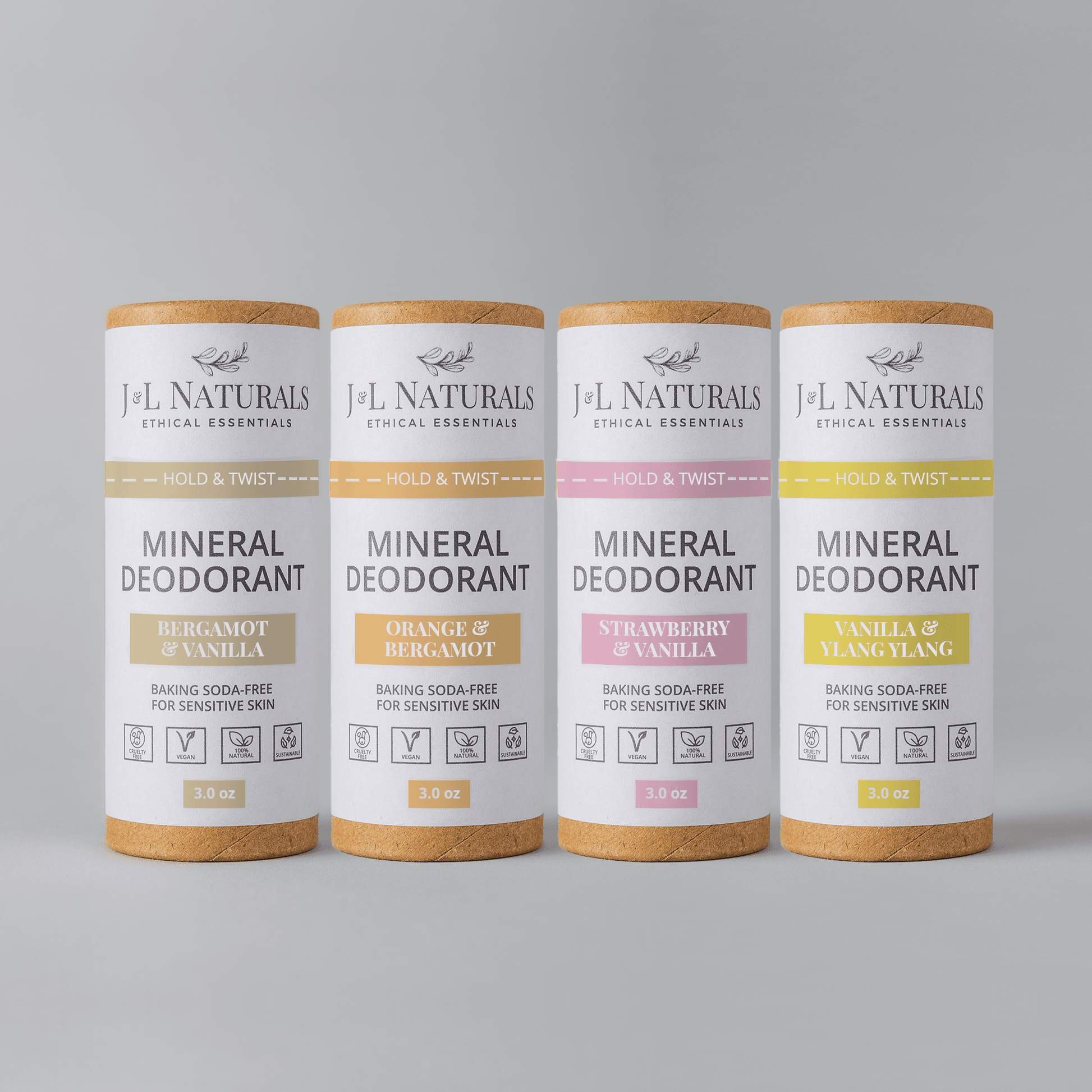 Mineral (Baking Soda-Free) Deodorant Bundle (4-Pack) - My American Goods