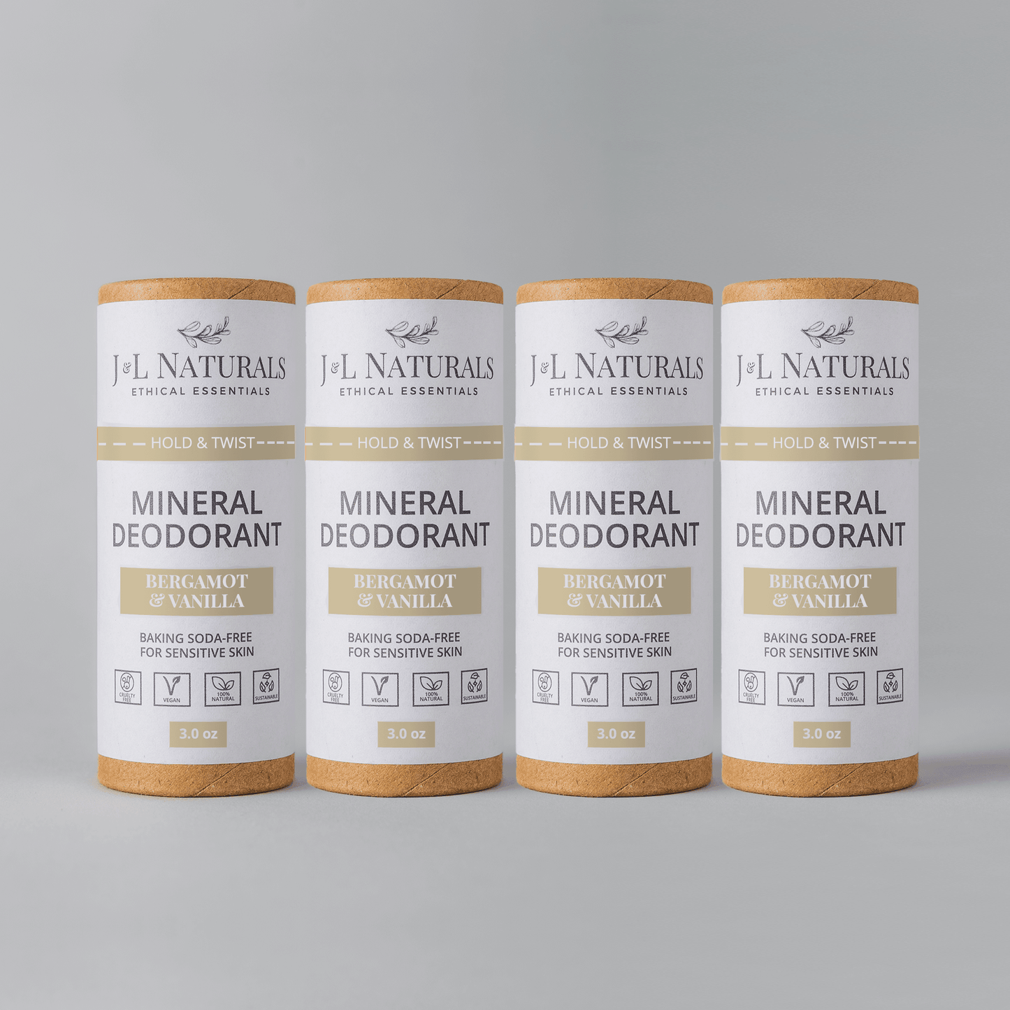 Mineral (Baking Soda-Free) Deodorant Bundle (4-Pack) - My American Goods