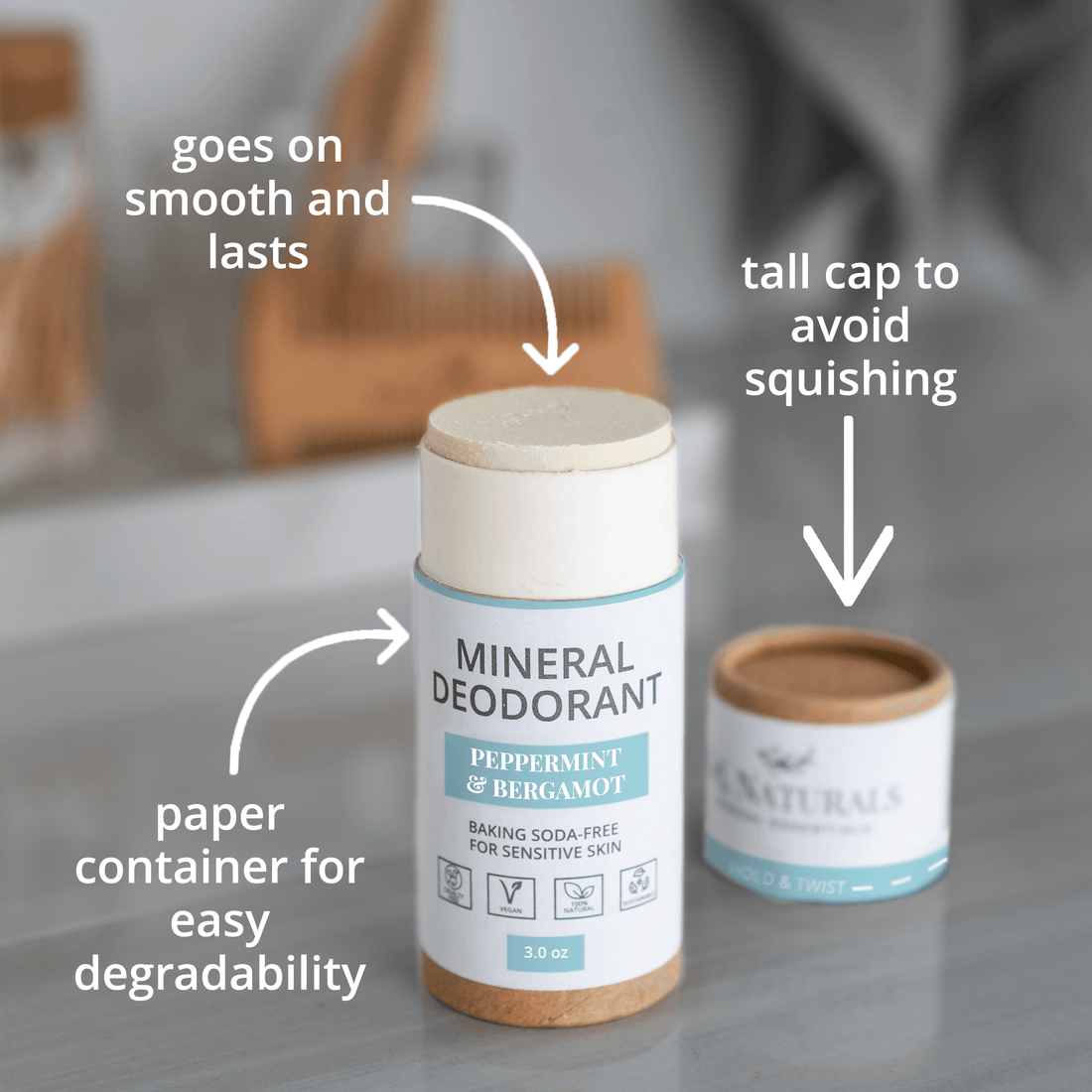 Mineral (Baking Soda-Free) Deodorant Bundle (4-Pack) - My American Goods