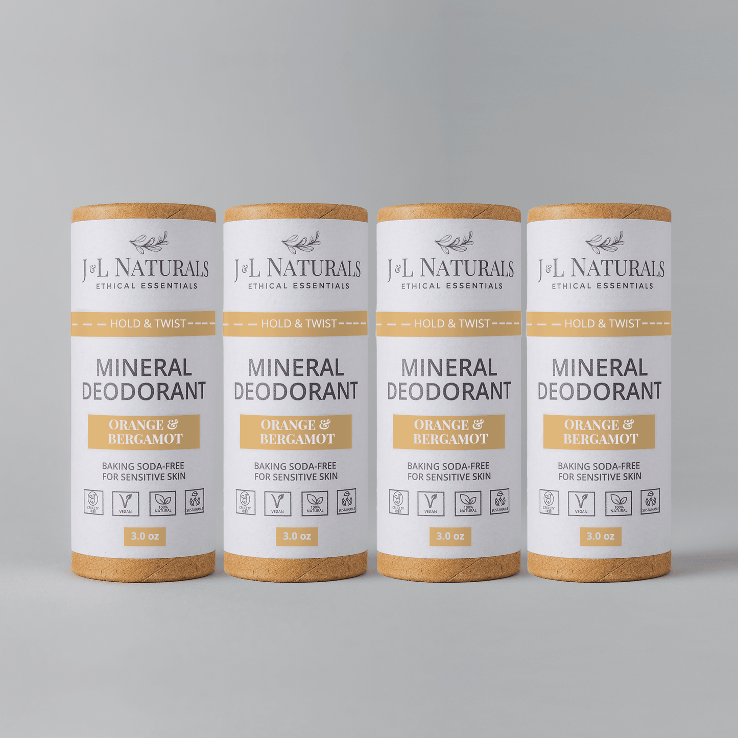 Mineral (Baking Soda-Free) Deodorant Bundle (4-Pack) - My American Goods